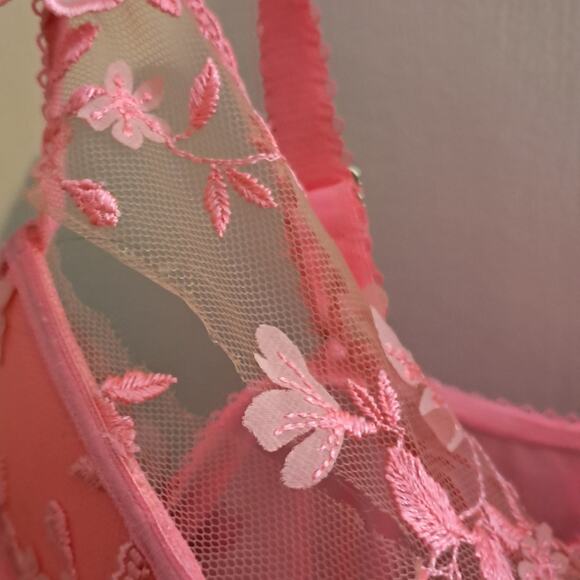 Honey Birdette Sabrina Candy Pink Bustier, Size 38DD - Picture 2 of 4
